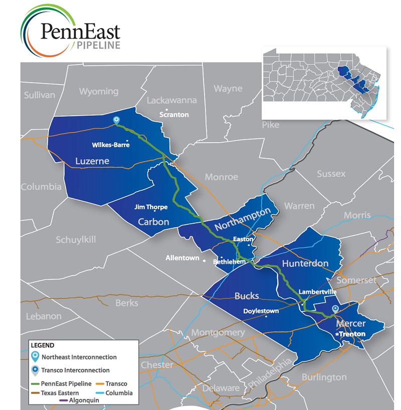 PennEast map with logo