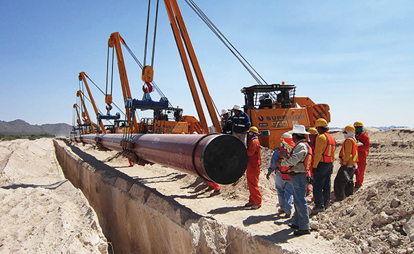 Construction on the 48-inch, 275 miles (442 km) Laguna-Aguascalientes Gas Pipeline is 60% complete, SICIM said.